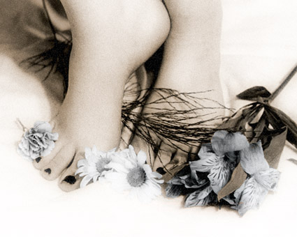 Flowers And Feet