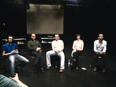 Proto-type Theater interacts with audience at Manchester's Green Room.