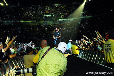Dave Grohl on catwalk
