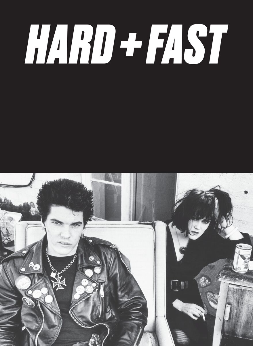 Darby Crash and Exene Cervenka on the cover of Melanie Nissen's Hard+ Fast
